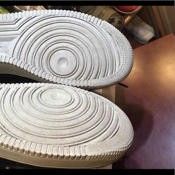 NIKE AIR FORCE 1 HIGH 07 LV8 BLACK-DARK GREY-WOLF GREY SZ 11 [AV8364-001] - Picture 12 of 15